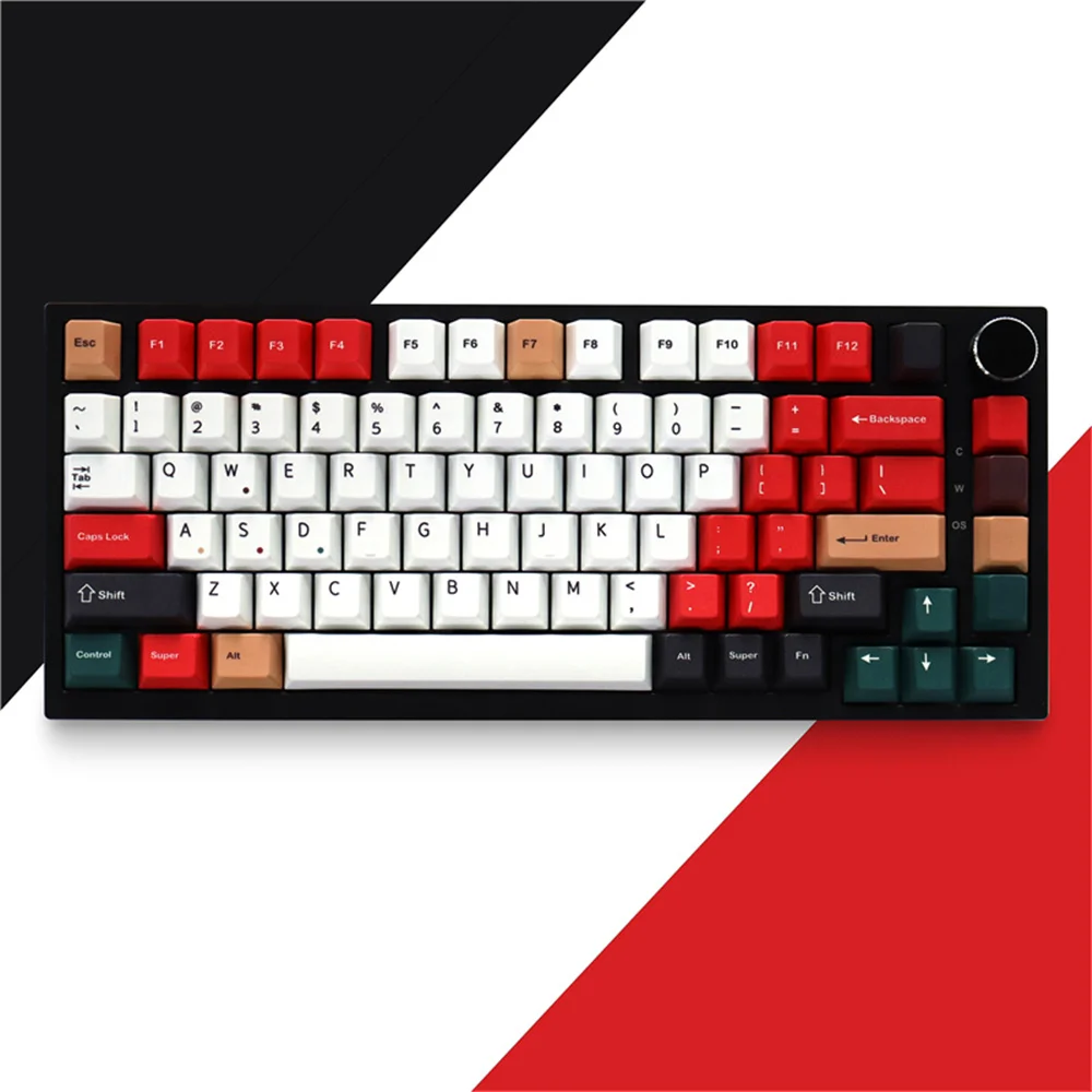 

GMK Mixed Light R2 Keycaps Clear Font Dye Sublimation 129 Keys Cherry Profile Keycaps for 104/108 Mx Switch Mechanical Keyboard