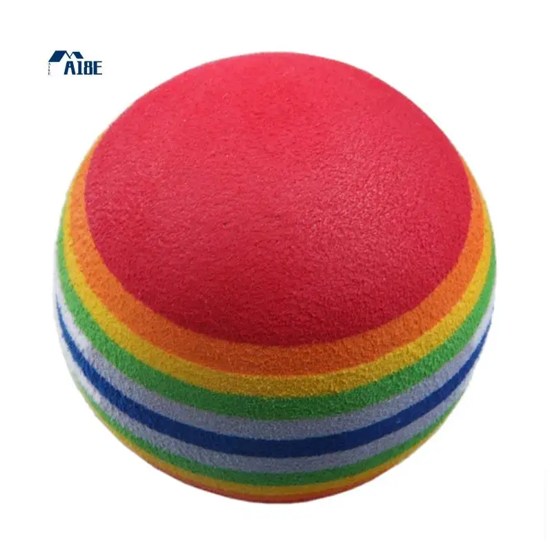 

A18E-300Pcs Golf Swing Training Aids Indoor Practice Sponge Foam Rainbow Balls