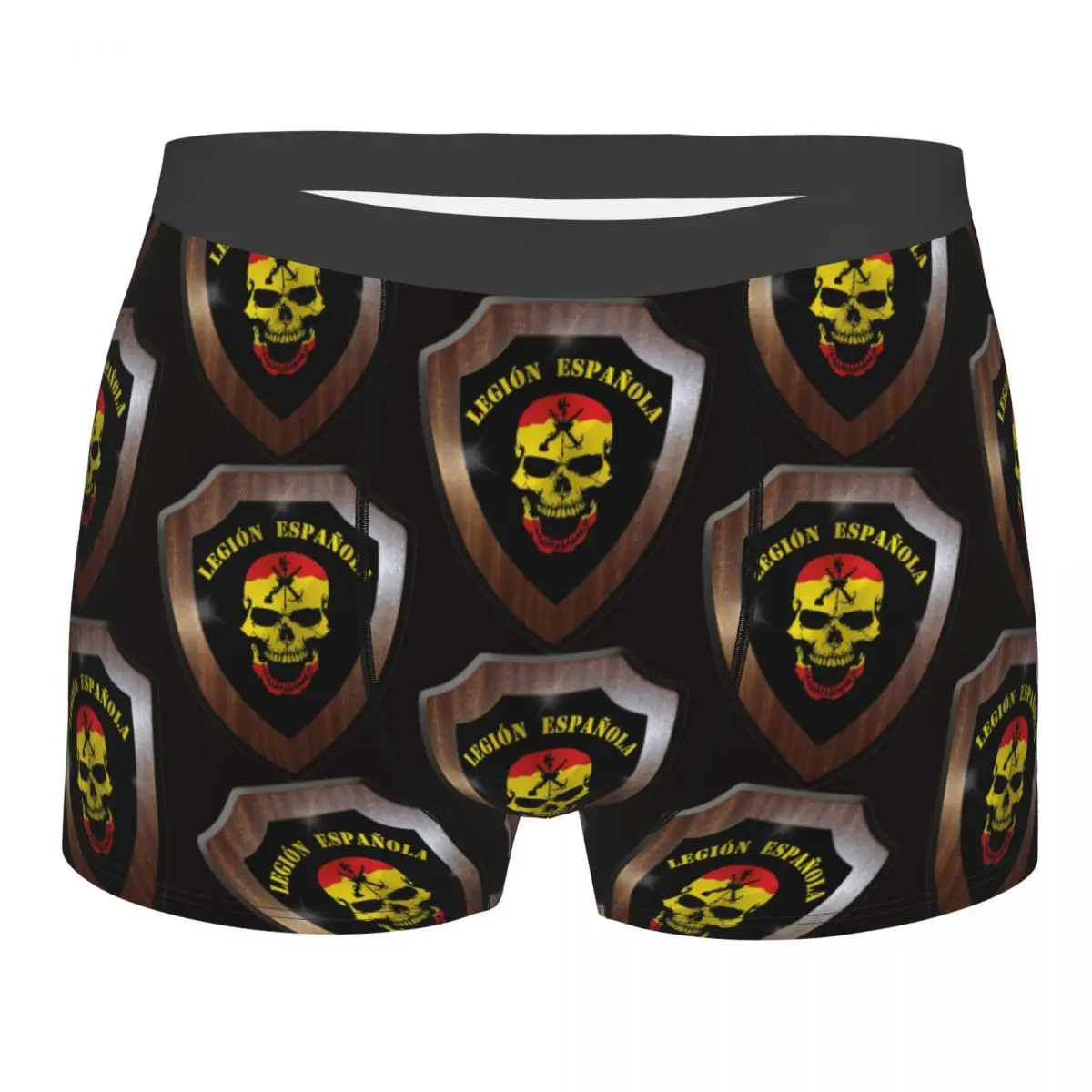 Skull Shield Men Boxer Briefs Underwear Spanish Legion Highly Breathable Top Quality Gift Idea