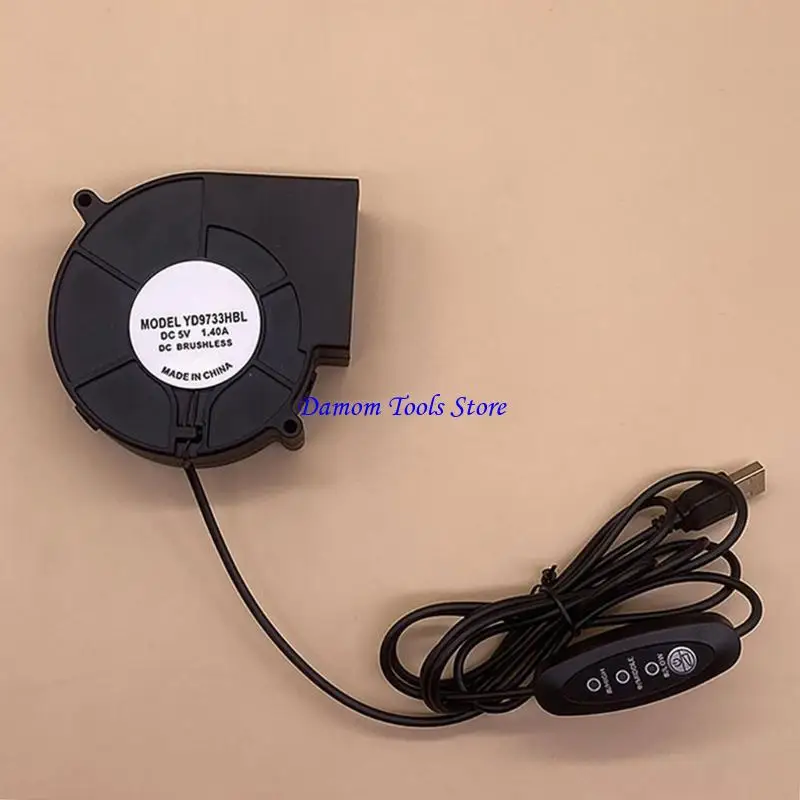 57BE Energy Efficient USB Powered Blower For Enhances Air Circulation Home Appliances