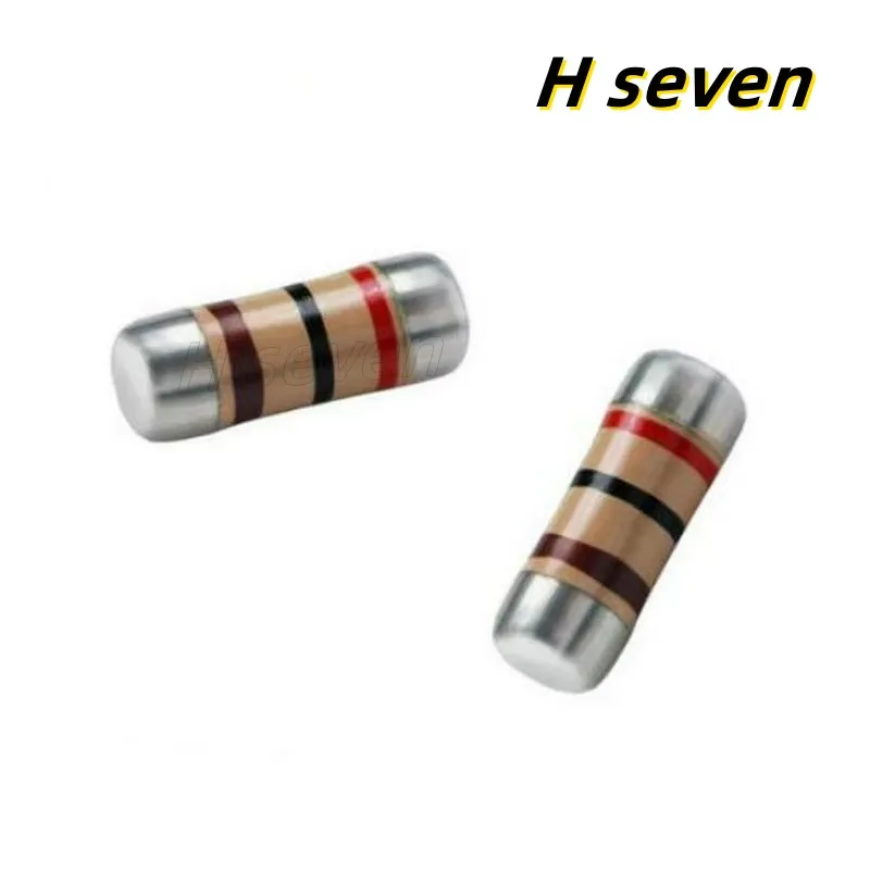 Resistor Cilíndrico, SMD, 0207, 1R, 1.5R, 2R, 10R, 15R, 47R, 100R, 330R, 1K, 2K, 4.7K, 10K, 100K, 150K, 220K, 820K, 1M, 20 PCes