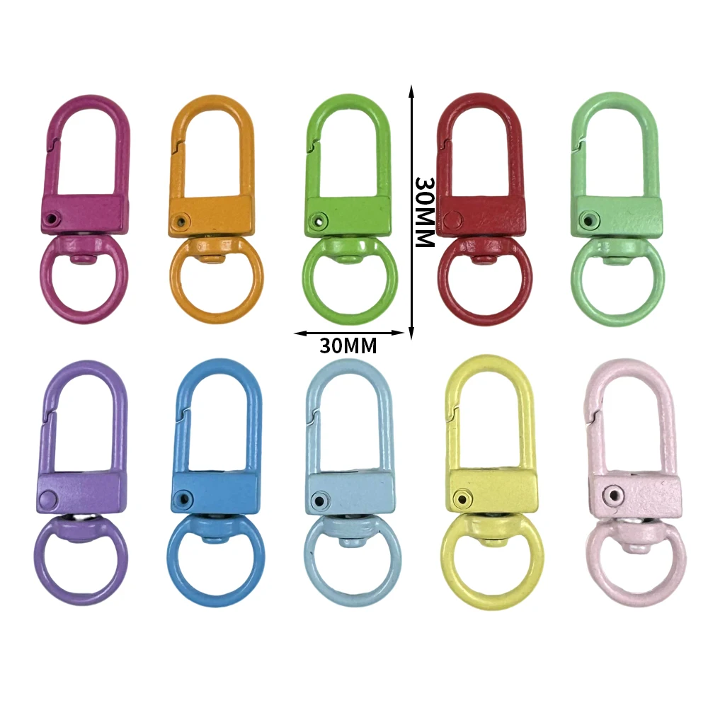 Multi-Color Spring Snap Clips DIY Craft Set for Making Personalized Keychains Pendants & Creative Handmade Projects
