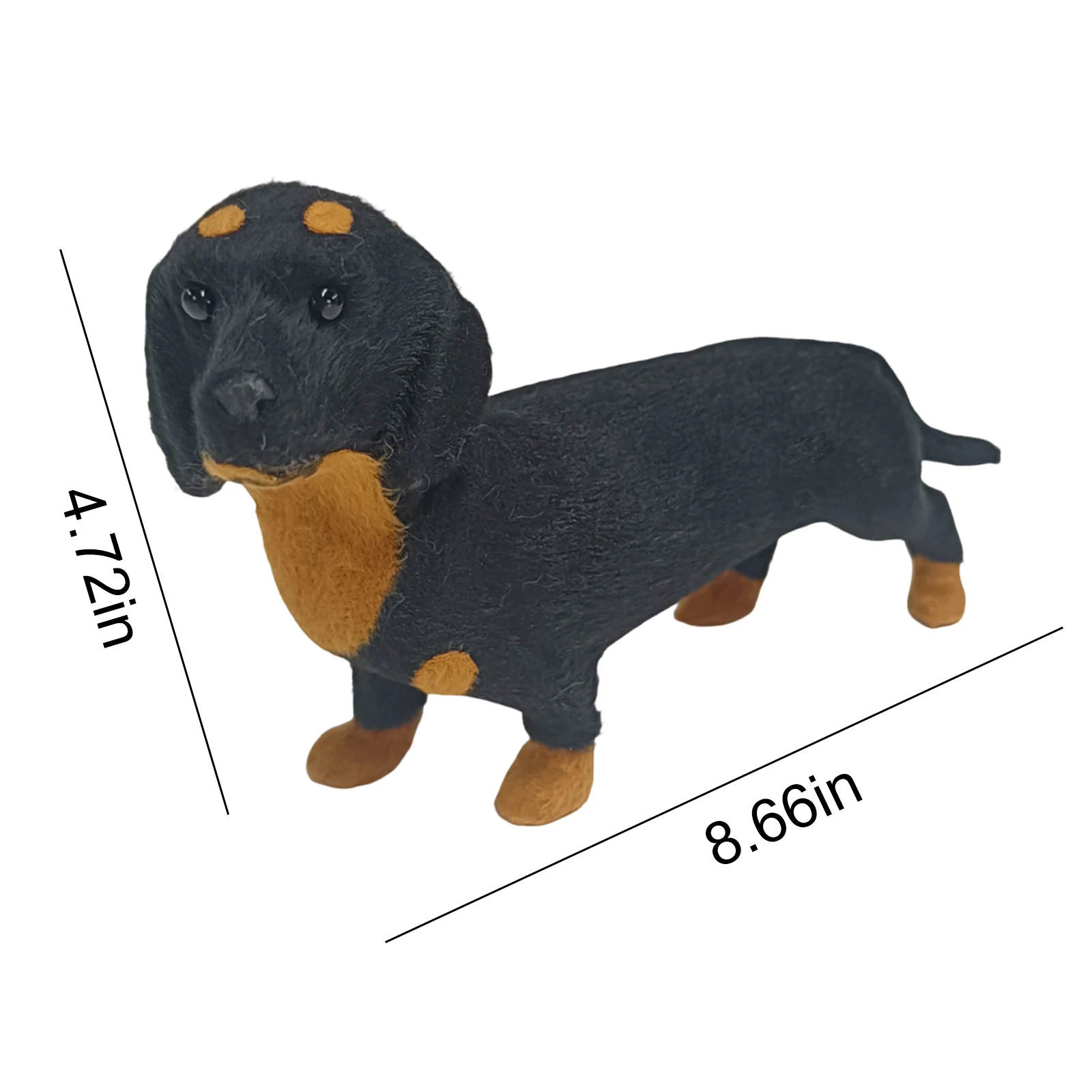 Brinquedo de Pelúcia Dachshund, Almofada de Pelúcia Amiga da Pele para Apoio Emocional, Boneco para Crianças, Decoração de Quarto para Meninos e Meninas