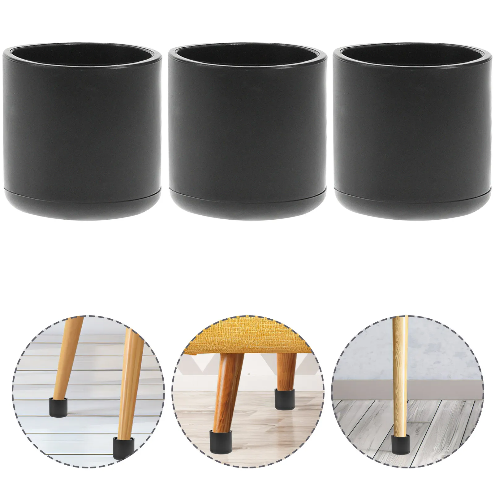 50Pcs Chair Leg Protectors Premium PVC Furniture Floor Protectors for Wooden Floors Scratch Resistant Glide Sliders Furniture