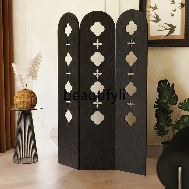 

NQ09 Экран из цельного дерева, художественная перегородка в среднем и древнем стиле, новый китайский стиль, французский ретро-стиль