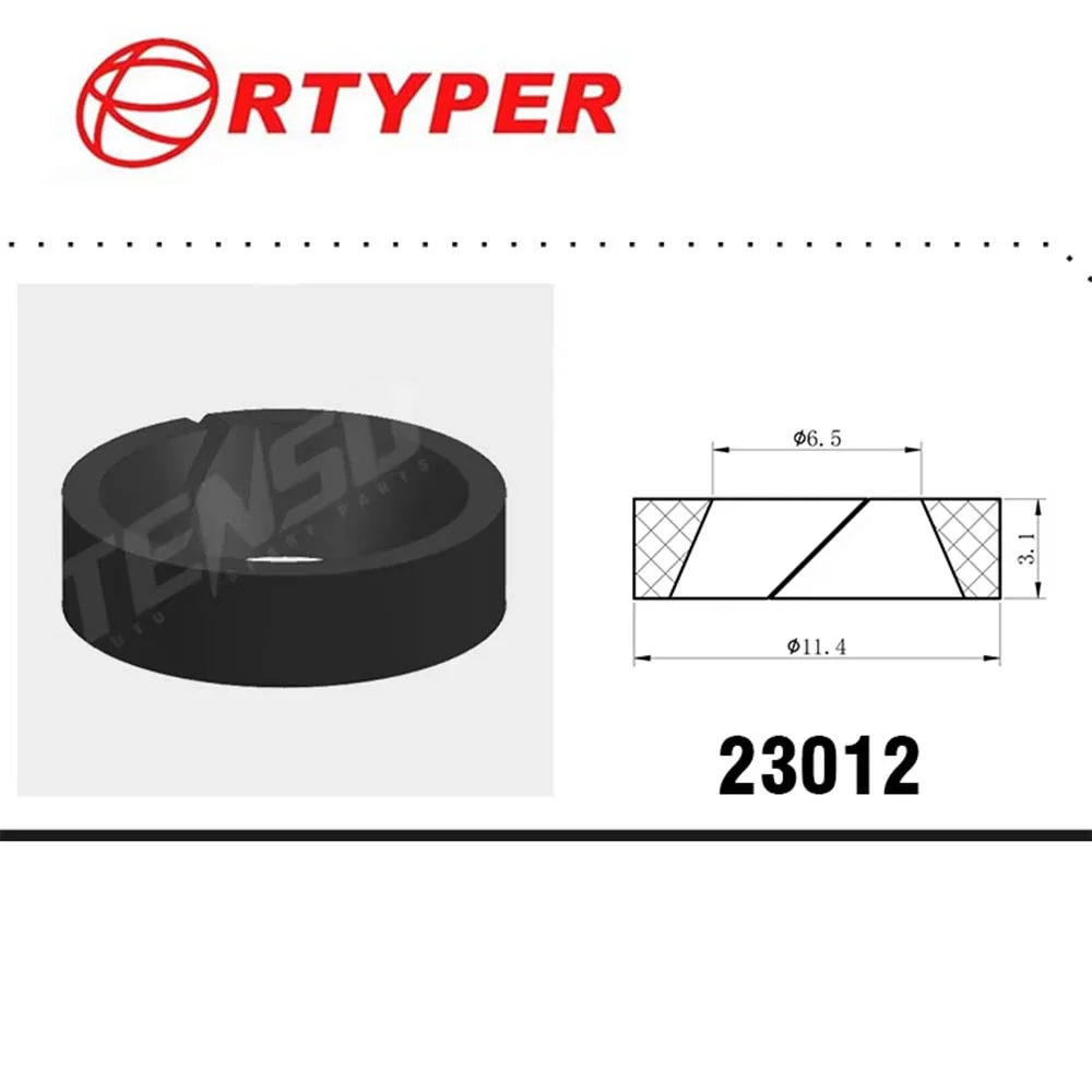 100PCS Auto Parts Fuel Injector Repair Seal Cap Kit Plastic Washer Seals For 16010-5R1-315 Honda Fit GK5 1.5L 23012 11.4*6.5*3.1