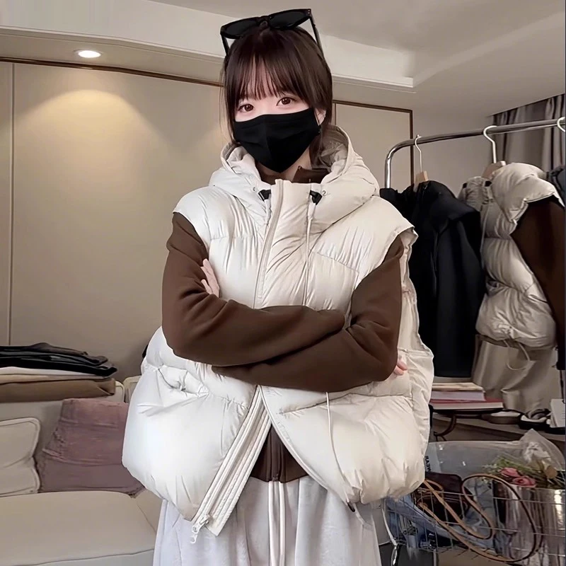 

Теплая хлопковая куртка 2026: Новинка осенне-зимнего сезона, большие размеры, повседневная, универсальная, с капюшоном, свободного кроя, укороченная, на молнии, цветная