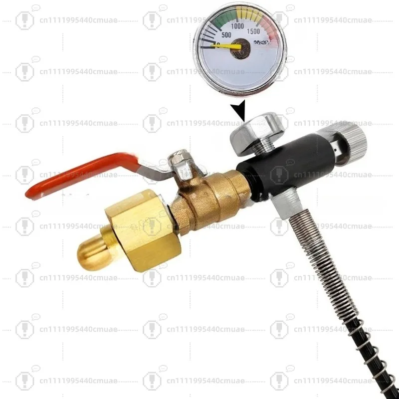 border Supply of N2O Inflatable Connector M11 * 1 Thread Quick Connection Adapter G5/8 with 1m Pipe