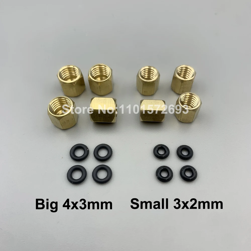 20PCS Copper Nut O Ring Screw For DX4 DX5 DX7 5113 4720 XP600 TX800 i3200 Printhead Printer Ink Damper Dumper Connector Adapter