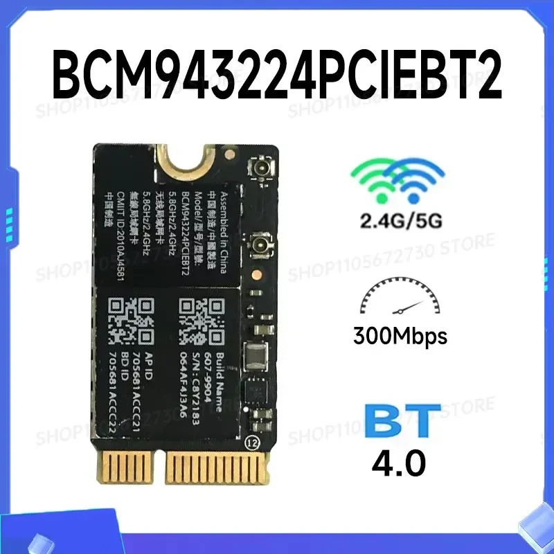 for ZZ 2026 Wifi Bluetooth Module Broadcom Bcm943224Pciebt2 Chip Compatible for A1370 A1369 Laptop Internal Spare Component