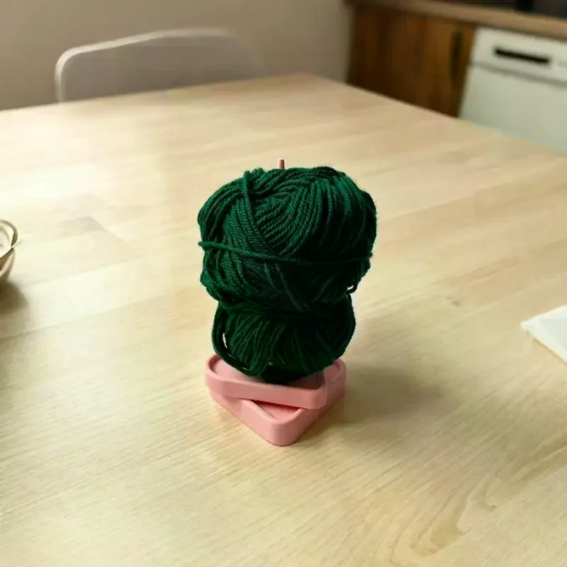 3D Printed Yarn Stand Holder Plastic: Spinning Knitting Tools Beginner Crochet Sewing Thread Spool Wool Ball Winder