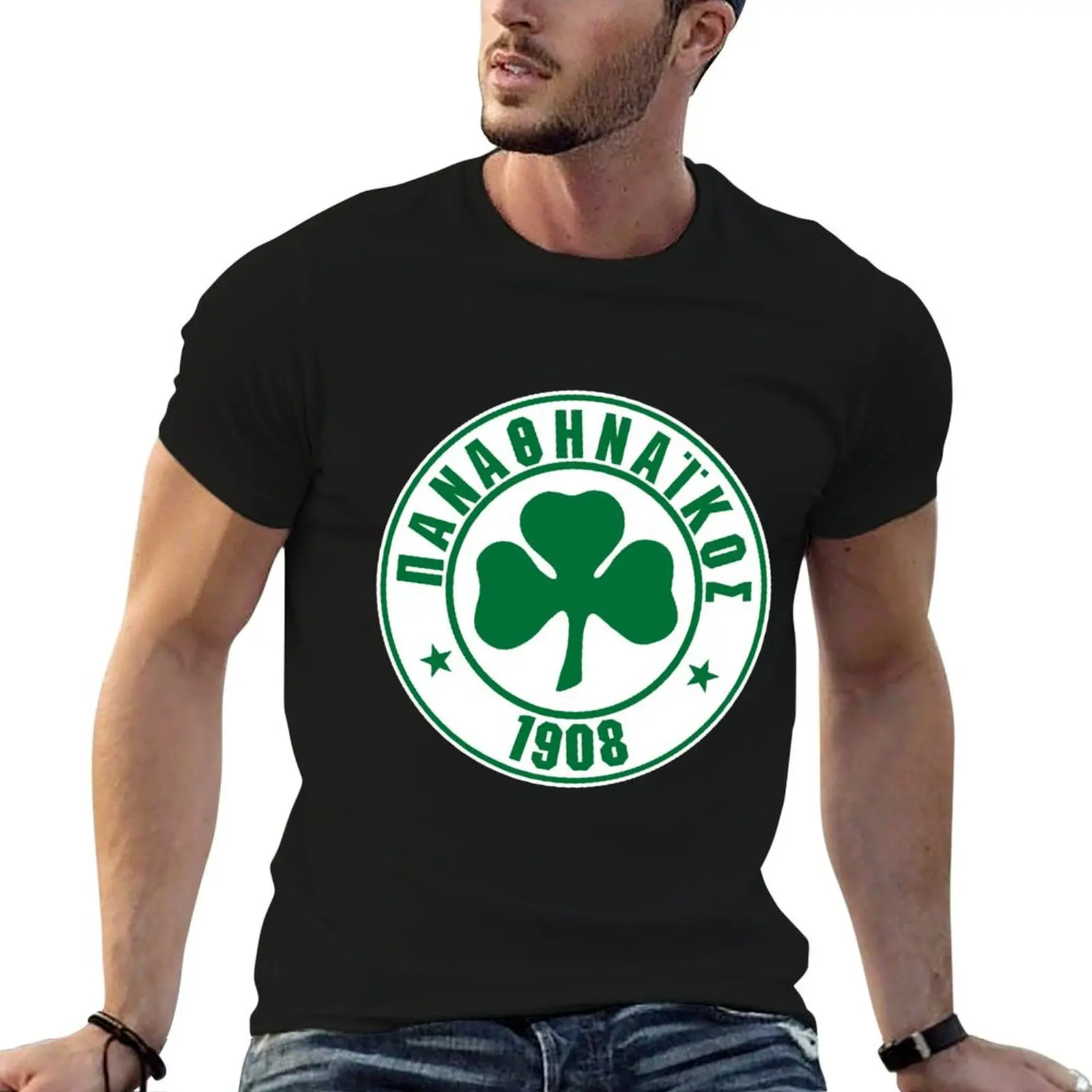 

panathinaikos T-Shirt cotton t shirts high quality man t shirt cotton high quality t shirts for man graphic tees T-Shirt