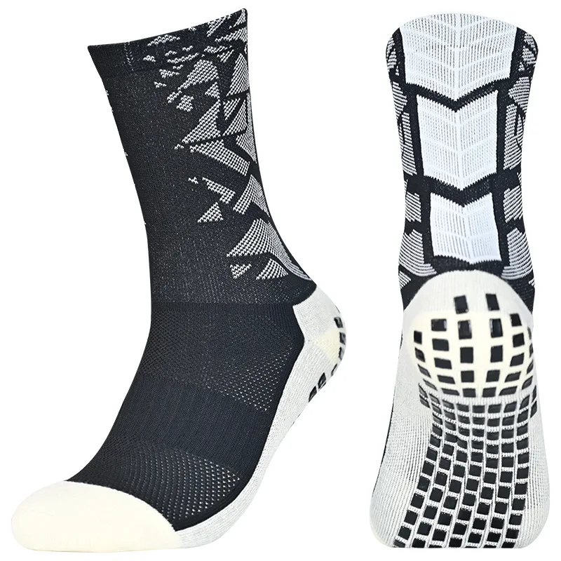 Chaussettes de compression coordonnantes avec poignées, chaussettes athlétiques, sports de plein air, course à pied, football, basket-ball, mode