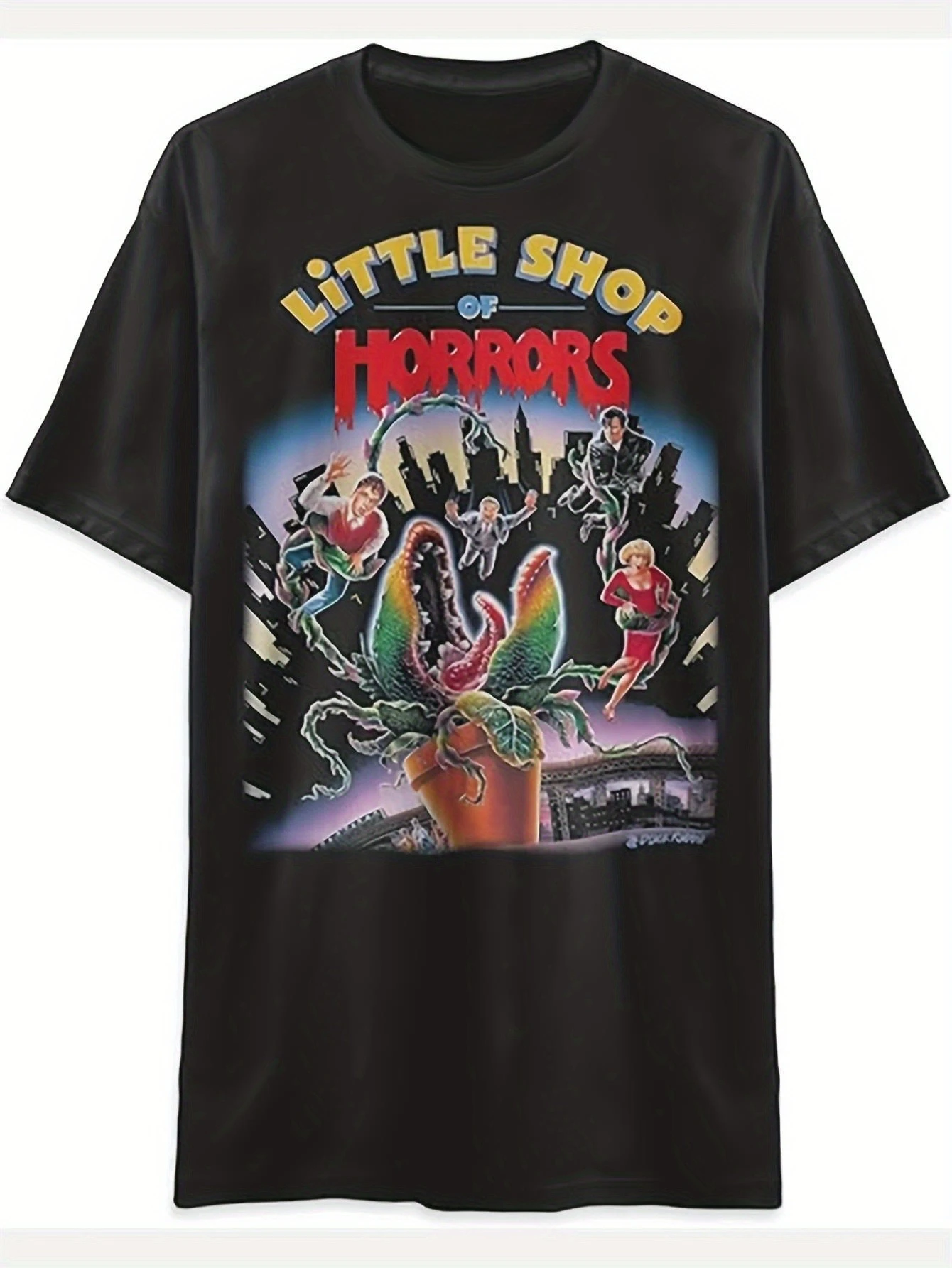 

Horror Shop "Retro Movie T-shirt 230g Heavy Weight Retro 1960s Pattern T-shirt Halloween Dress Up