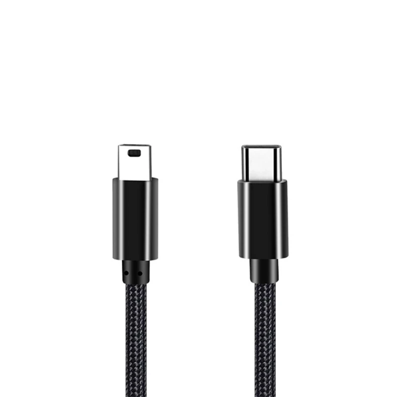 Universal Type-C to Mini USB Connector Cable Quick Charging Cord Data Sync Line 50cm/1m/200cm/2.5m/300cm Length