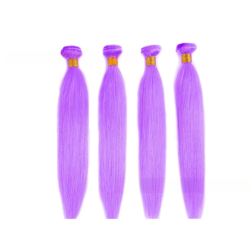 Hair curtain hair block Light purple Light purple real hair