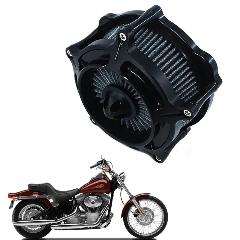 pour-harley-dyna-00-17-softail-00-15-touring-00-2007-montage-b-filtre-a-air-filtre-a-turbine-d'admission-cnc-cut-kit-accessoires