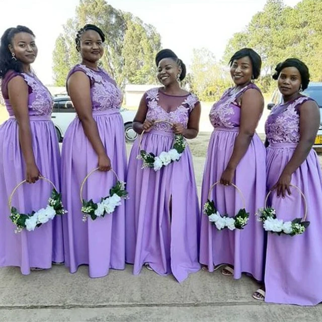 Damas de honor morado new arrivals