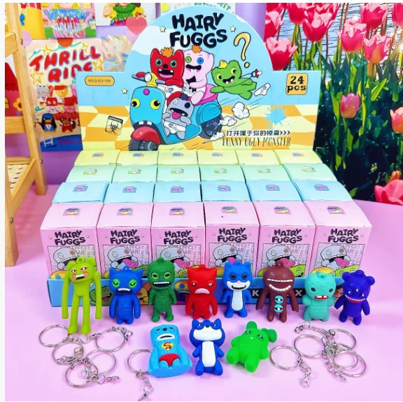 Fuggler Orignal Blind Box Keychain Pendant Model Doll Funny Ugly Monster Figure Statue 6-8.5cm Ornaments Dolls Birthday Gifts
