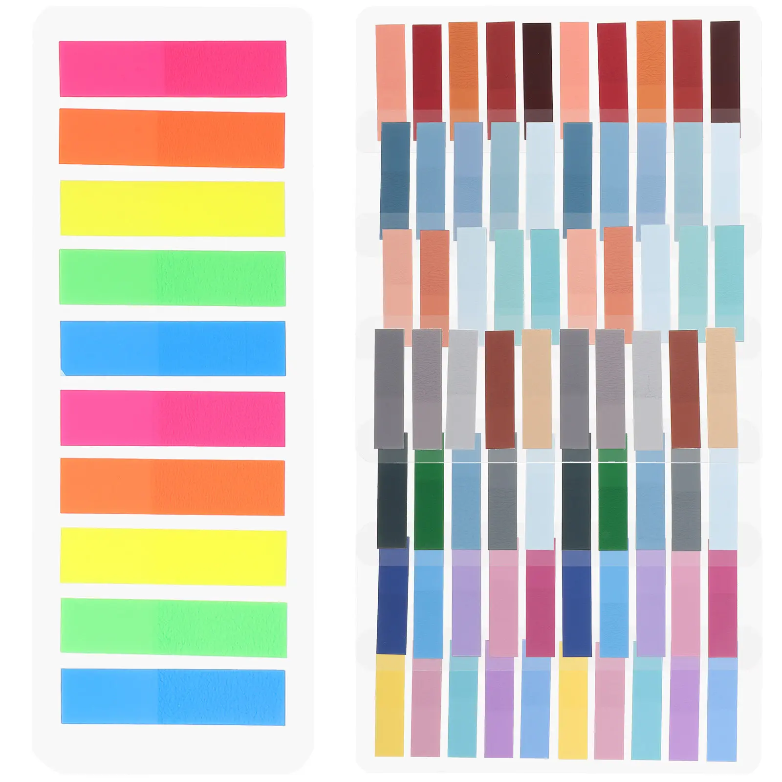 

1600 шт. цветных клейких закладок-стикеров для страниц, индексные разделители, маркеры для офиса, учебы, заметок, чтения