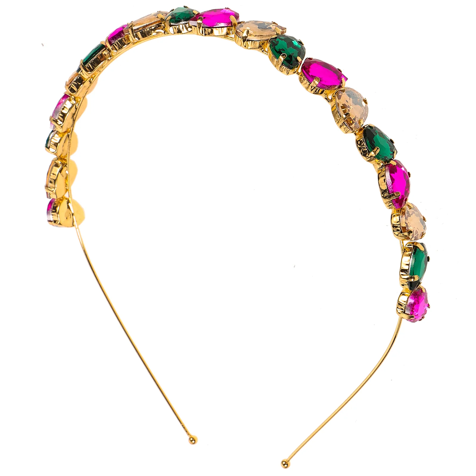 

1pc Stylish Hair Glass Rhinestone Headband Elegant Hair Daily Headwear Hair Decoration Colorful Fashion Hair Hoop