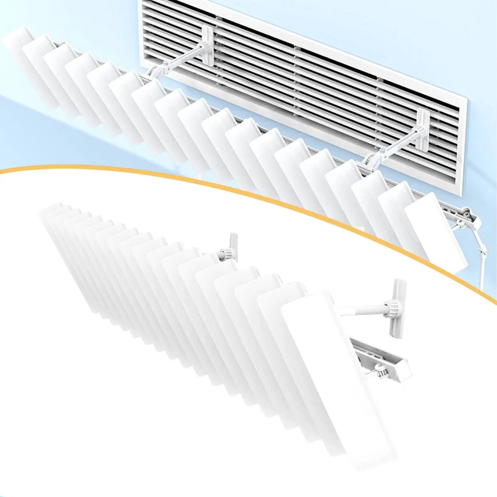 Air Conditioner Vent Deflector Wind Direction Control Vent Cover Outlet Air Baffle Windshield for Nursery Bedroom Refrigeration