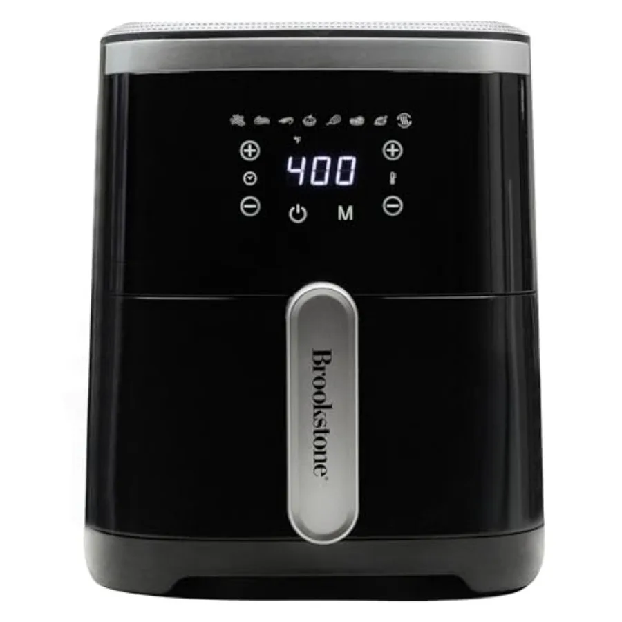 

Air Fryer 4.5 Qt 1300W Large Ccity with LED Display 8 Presets Adjustable Temp Oil-Free Kitchen Appliance for Baking Roasting Fr