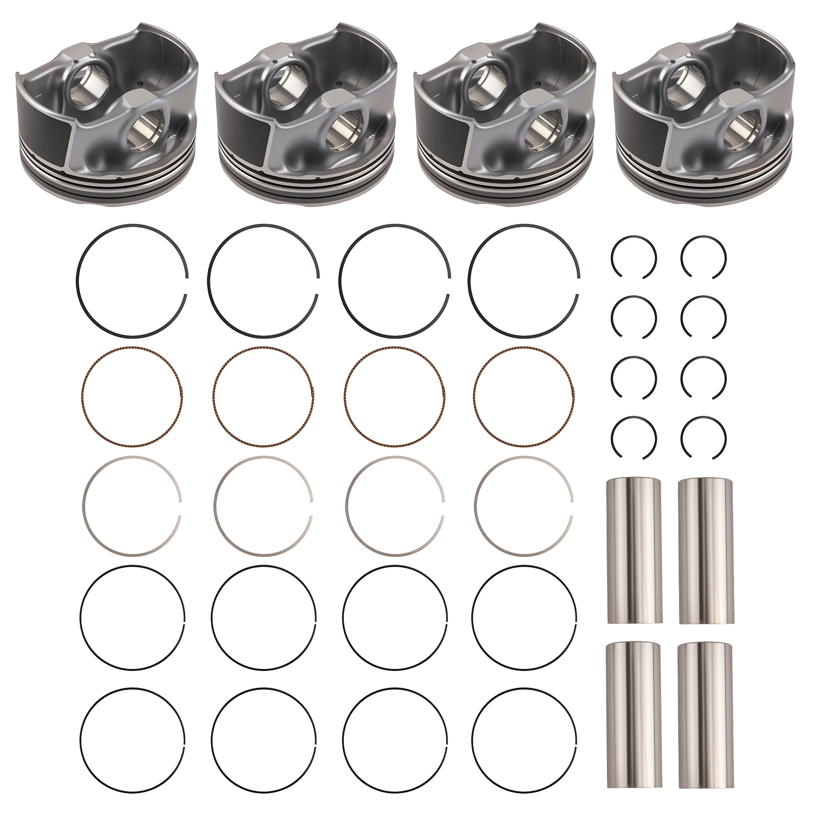 Complete Piston Set for Hyundai Elantra GT/Tucson 2.0L 2014-2018 for 23040-2E200 23040-2E000 23041-2E200