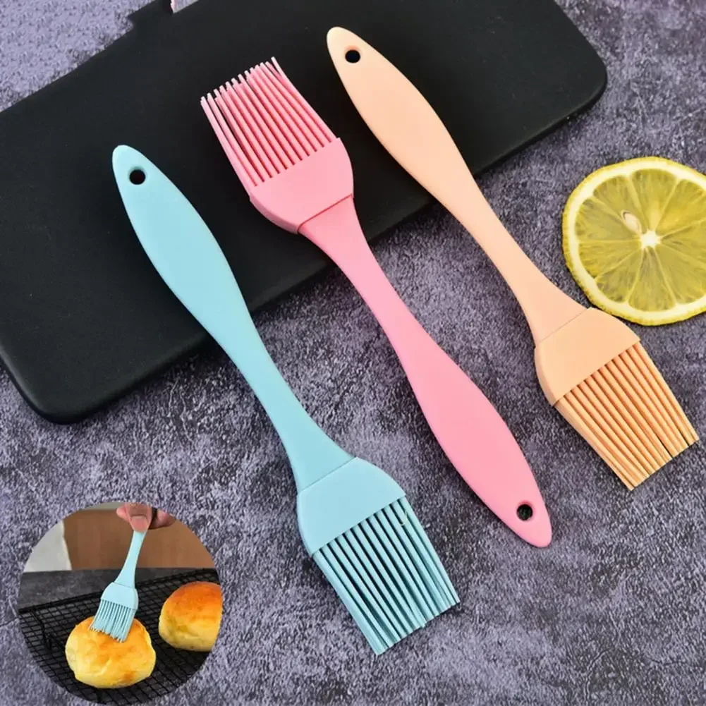 Useful Silicone Oil Brush Barbecue Basting Brush Seasoning Sauce Cake Bread Butter Egg Heat Resistant Home Kitchen Baking Tools