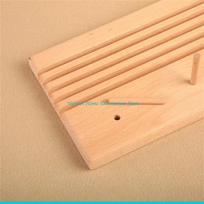 

H7BF Wooden Leather Craft Organiser with Slots for Punching Tools Storage