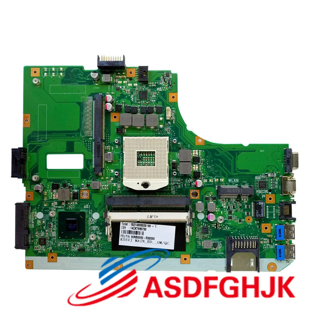 For ASUS K55V Motherboard K55VM REV 2.2 A55V HM76 Mainboard Tested Fast Shipping