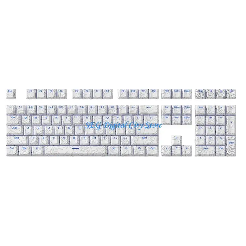

U75B 108 Line Line -Cap Dye Subbedcap исходная высота набор высоты PBT для клавиатур