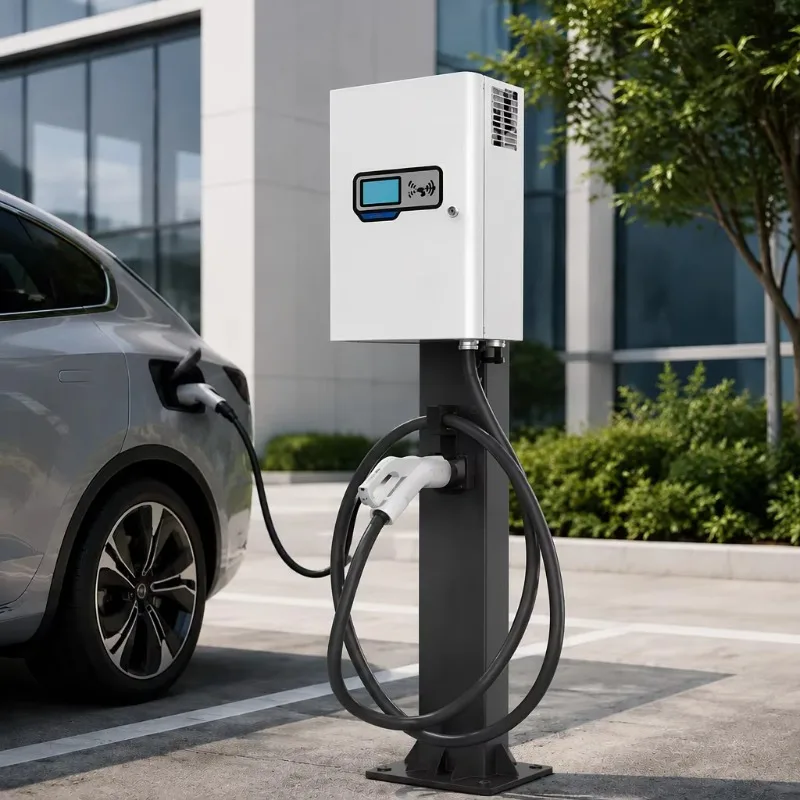 CCS2 GBT 20kW 30kW 40kW Integrated DC Fast Charger Station Wall Mounted Floor Stand Smart Commercial EV Charging Station Station