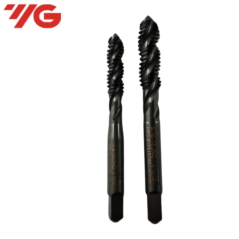 1PCSSouth Korea YG HSSE American INOX spiralnie karbowany kran UNC 32/10 UNS 8-24 1/4-20 5/8 7/16 9/16 gwint śruba maszynowa — zdjęcie 5