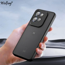 Matte Transparent Phone Case For Motorola Moto S50 Case Shockproof Full Edge Matte Back Cover For Moto S50 Case For Moto S50 5G