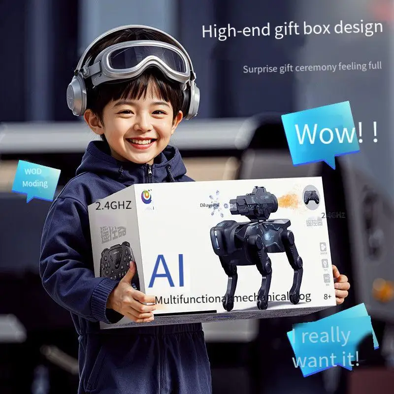 Jouets de Machine télécommandés, avec pulvérisation, pulvérisation d'eau, éclairage et musique, jeux interactifs pour animaux de compagnie, cadeaux d'anniversaire pour enfants