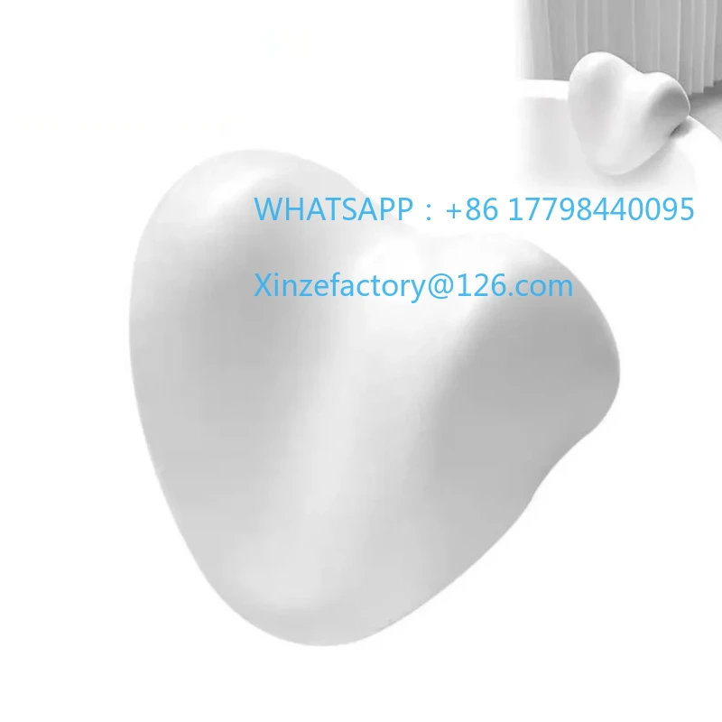 

Customizable Bathtub Pillow Suction Cup Waterproof Polyurethane Foam Heart-Shaped Bathtub Massage Pillow
