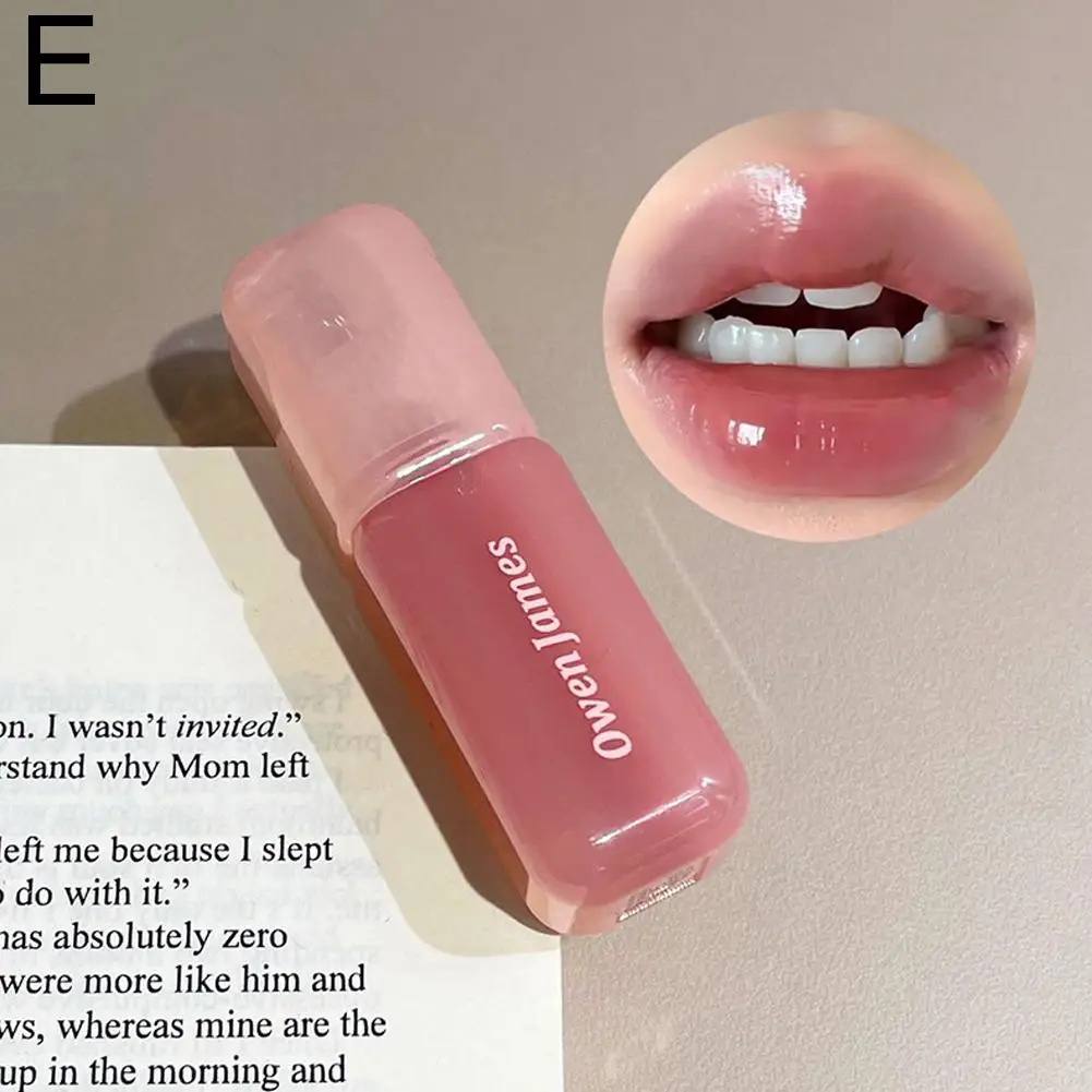 Pink Bear Water Essence Solid Lipgloss Moisturizing Mirror Lip Glaze Mirror Lip Gloss Lip Color for Women Beauty Cosmetics G0W7