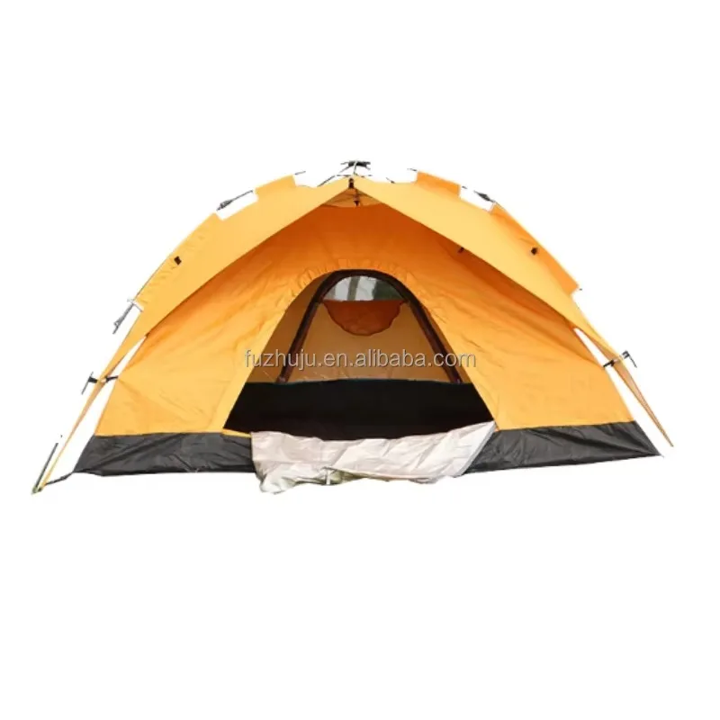YTYIN 4 Seasons Outdoor Camping Tent Portable Silver-Coated Waterproof Fiberglass Aluminum Poles Straight Bracing Type-for Beach