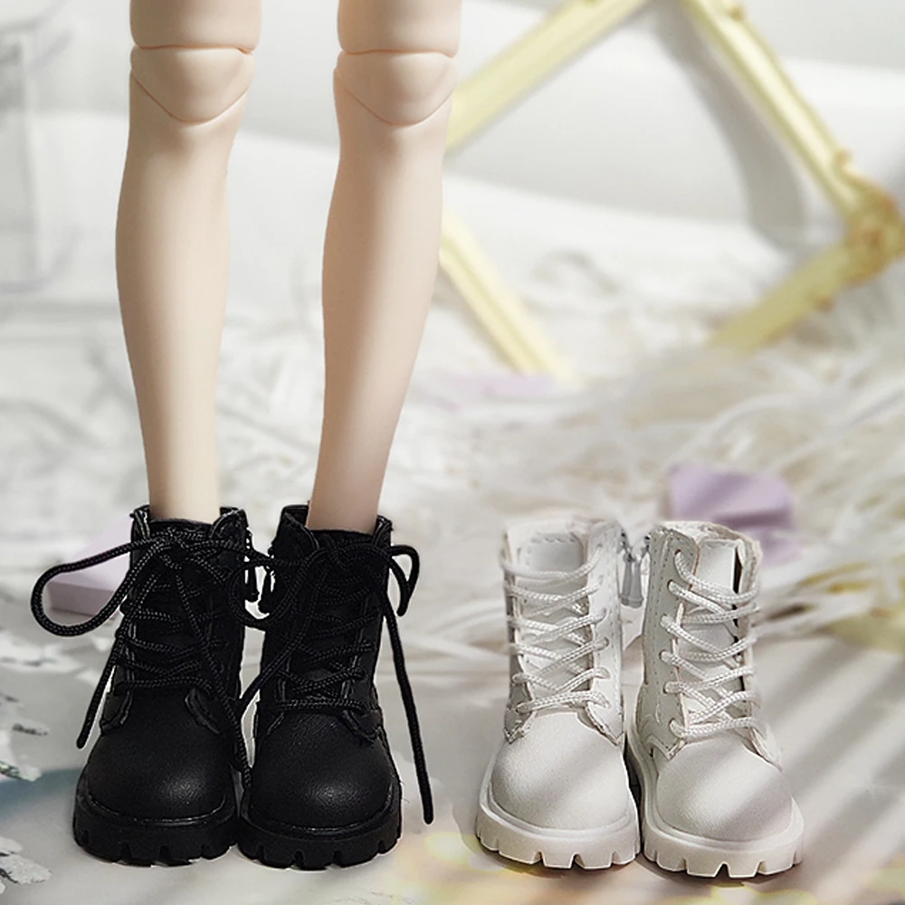 D09-P307 children handmade toy   1/4 cd2 fc gl mdd BJD Doll shoes Retro lace up boots 1pair