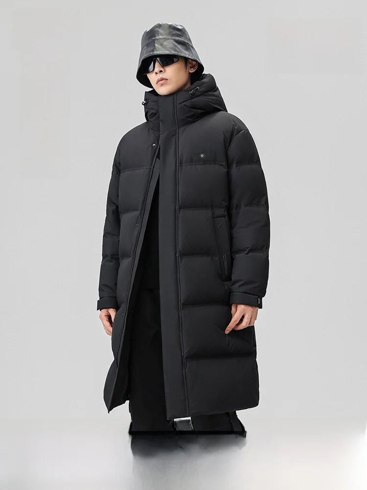 

Новая мужская удлиненная куртка из серии Snow Flng Opaque 2026 года, весенняя коллекция, с наполнителем из гусиного пуха и полиэфирного волокна, для пар, деловой стиль, элегантная.