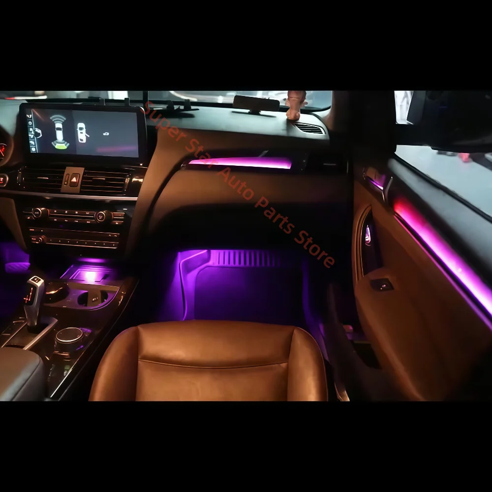 LED Ambient Light For BMW X3 X4 F25 F26 Atmosphere Lamp Car interior lighting upgrade 1:1 Decorative panel Luminous cover plate