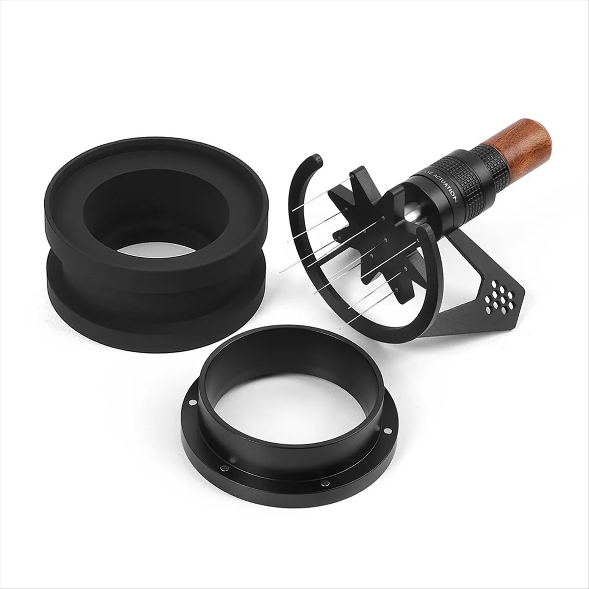 2026 Trend Rotary Powder Dispenser Tool, Espresso Stirrer Dispensing Tool for Bars, 58MM 10-Pin Espresso Stirrer