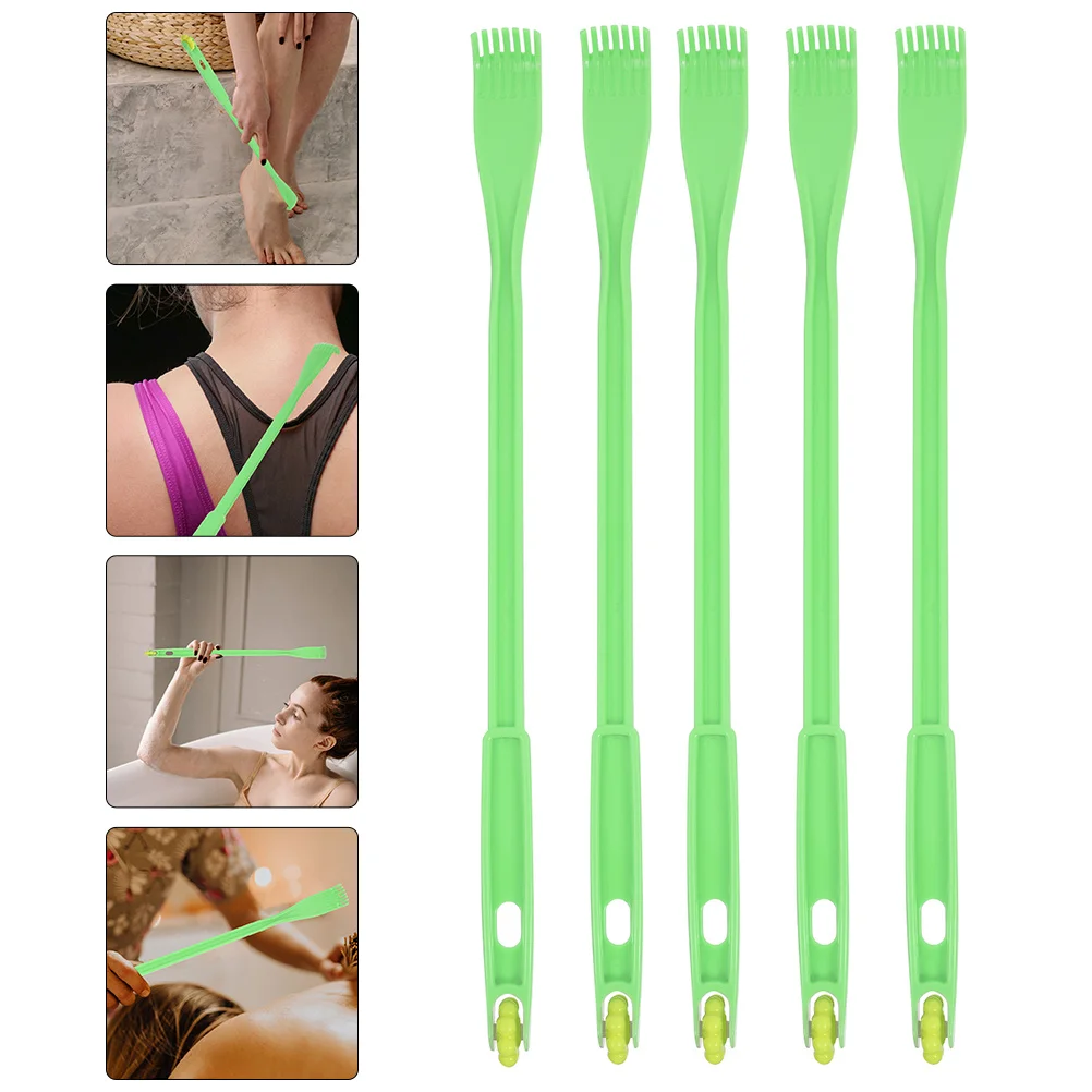 

5Pcs Roller Massager Multifunctional Neck Shoulder Back Muscle Relaxation Body Scratcher Handheld Massage Tool