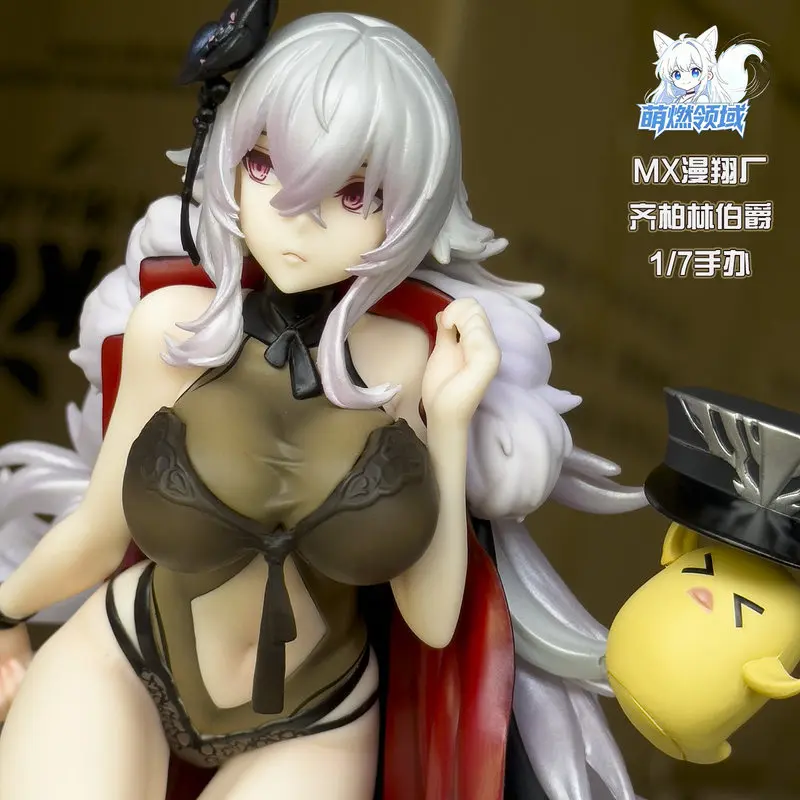

Azur Lane Graf Zeppelin 25cm Swimsuit Girl PVC Figure Collectible Desktop Ornament Home Decoration Anime Game Statue Gift