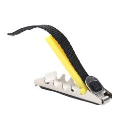 Portable Aluminum Alloy Folk Guitar Capo Toothed Buckle Flat Change Clamp for Acoustic Electric Folk Guitar Bass