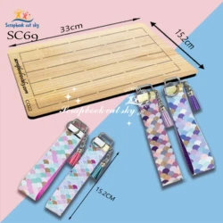 Scrapbookcutsky-SC69 Keychain Wood Cutting Mould is Used With Most Machines.