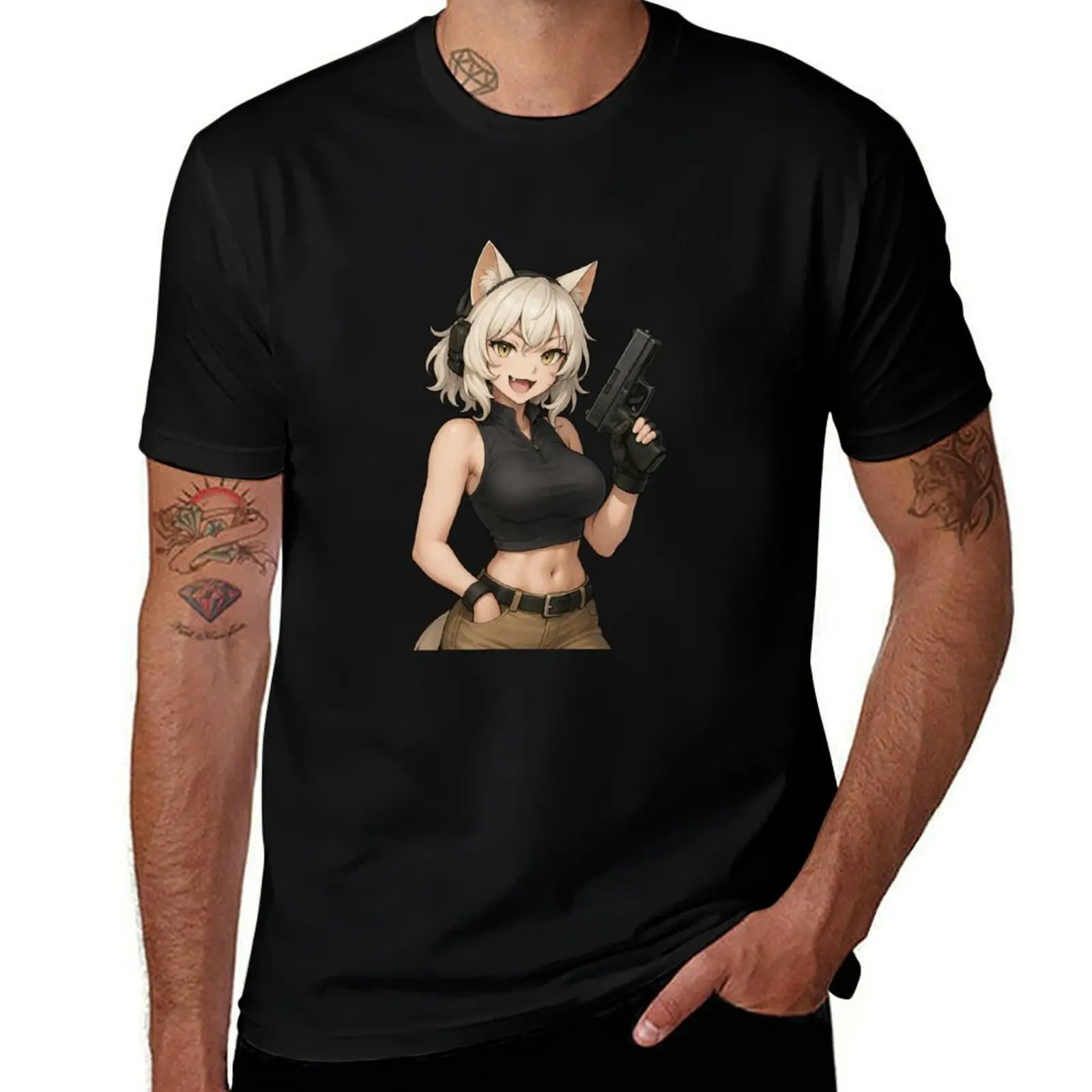 

Copy of Tactical kemonomimi T-Shirt custom t shirt sweat essential t shirt funny shirt cotton designer t men