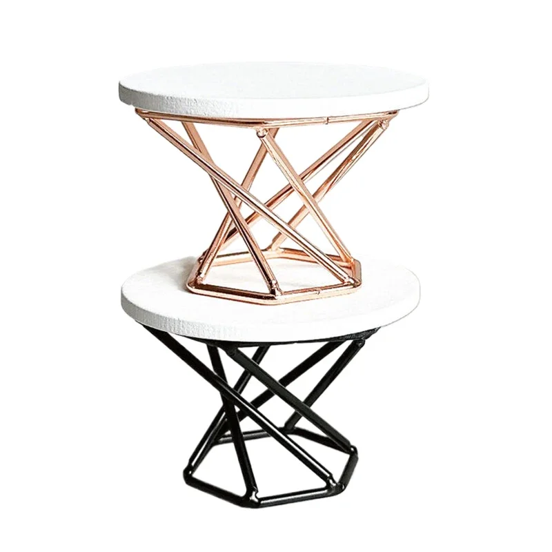 Mesa de centro en miniatura para casa de muñecas 1:12, mesa de té, muebles de mesa auxiliar, modelo de decoración para el hogar, accesorios para casa de muñecas de juguete