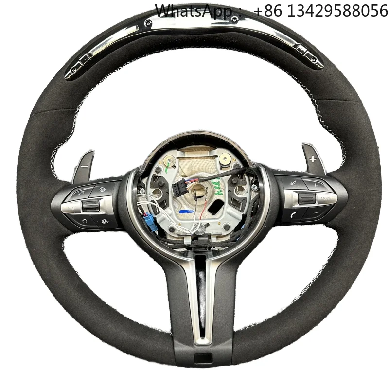 High Quality Car Steering Wheel for BMW M3 M5 F10 F30 F32 F20 F22 F87 F12 F06 F35 F80 F36 F80 F02 Suede LED Steering Wheel
